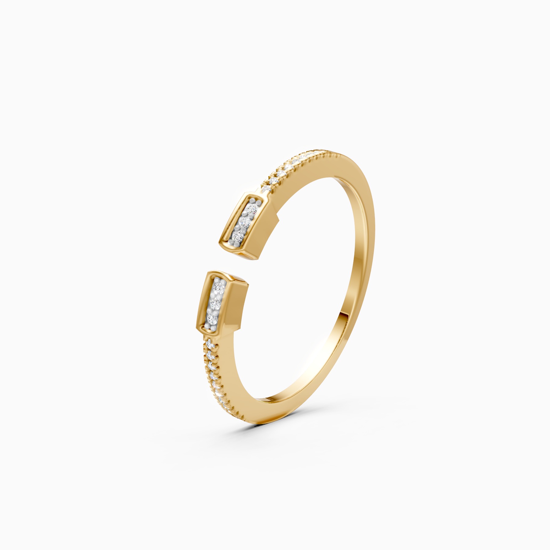 Minimalist Open-Top Lab Grown Diamond Ring